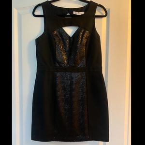 BCBGeneration Black Sequin Party Dress